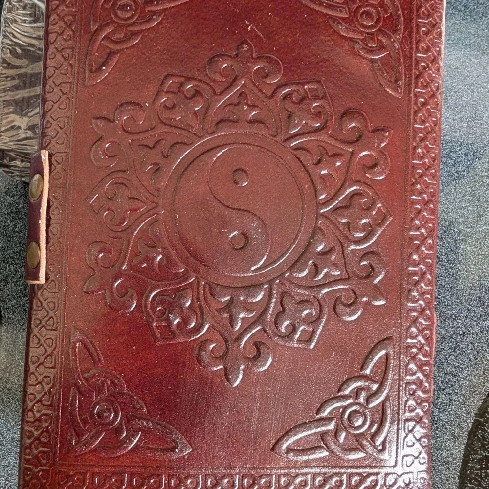 Fantasy Gifts 2887 Yin Yang Journal 5x7 Brown Vintage 2007 Y2K Deadstock
